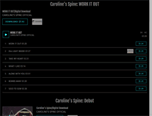 Tablet Screenshot of carolinesspineofficial.com